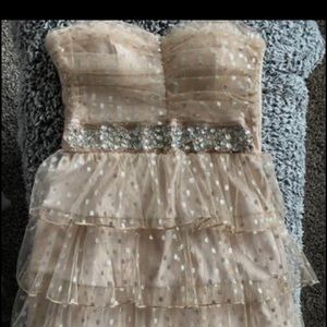 Gold & silver formal/homecoming dress xs-s size